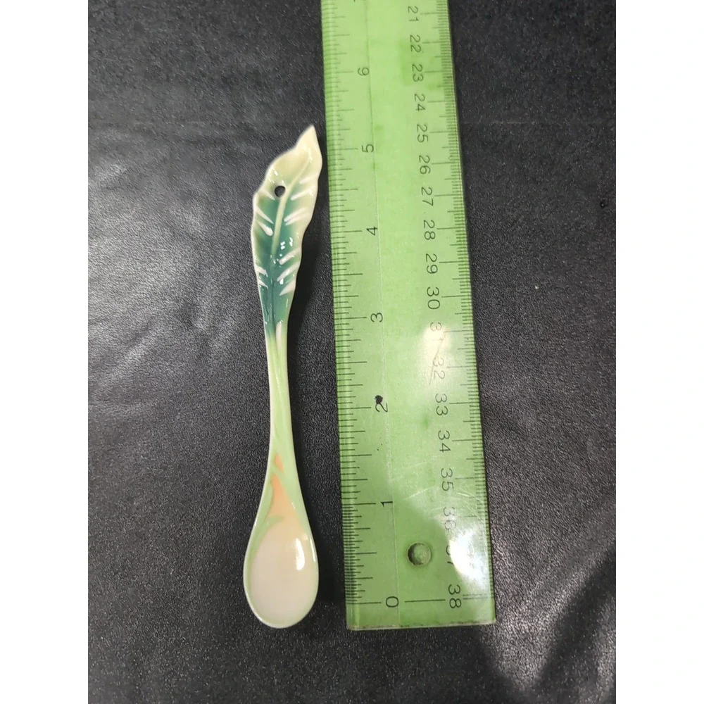 Franz Sculptured Porcelain Spoon FZ00298, Jungle Safari Monkey Design, Art Spoon